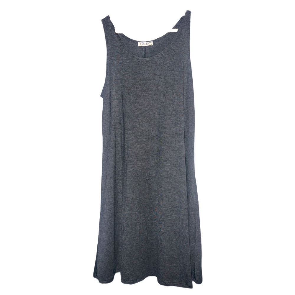Gray jersey dress